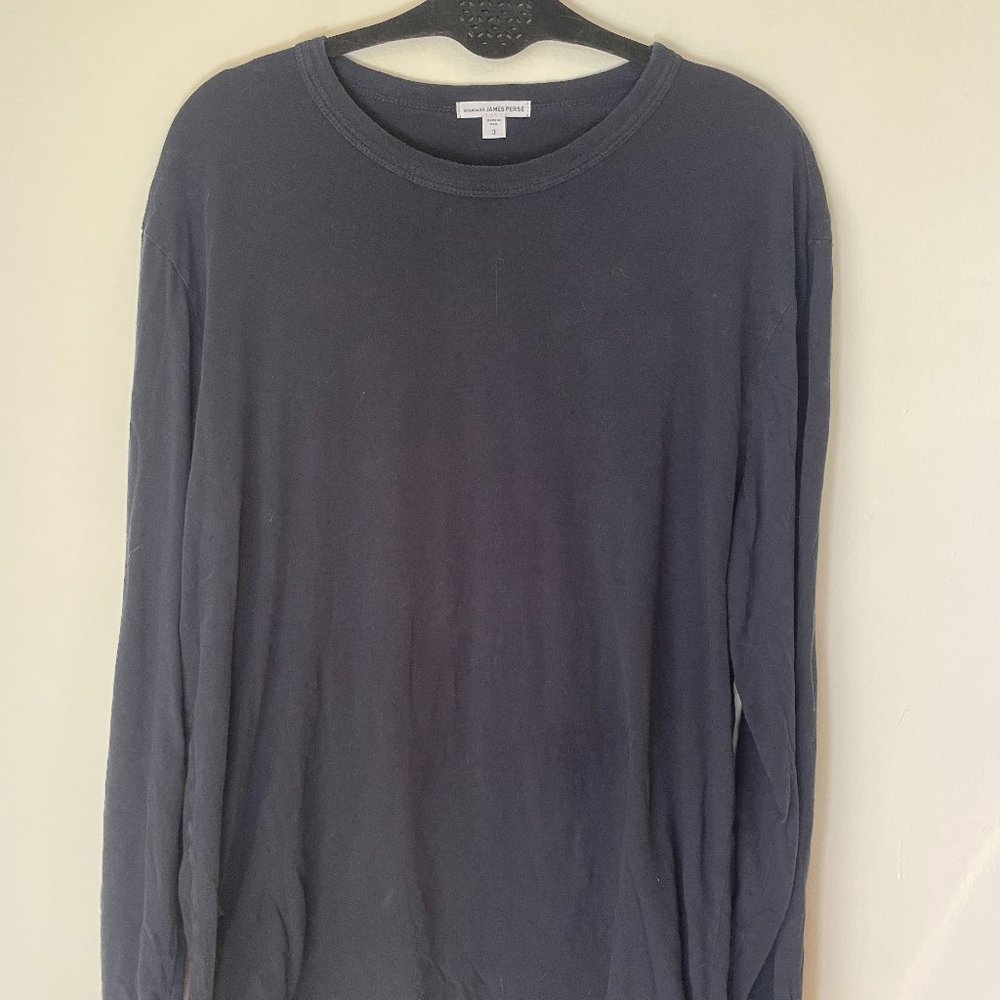 James Perse Standard Long Sleeve Shirt Men Size 3 Large